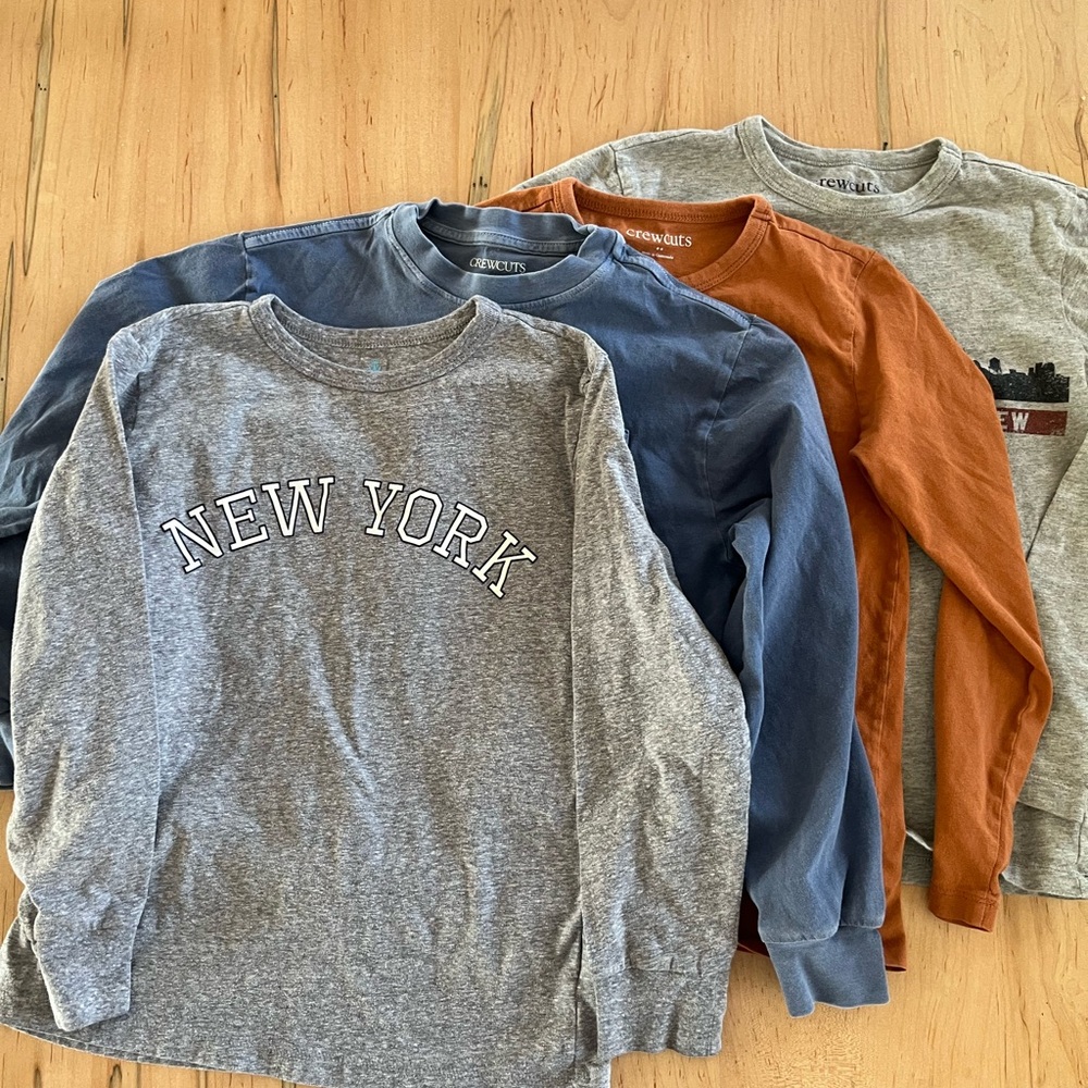 Crewcuts long sleeve Tees lot of 4
